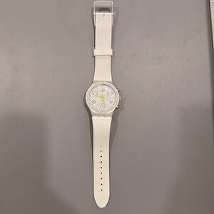 Swatch white watch